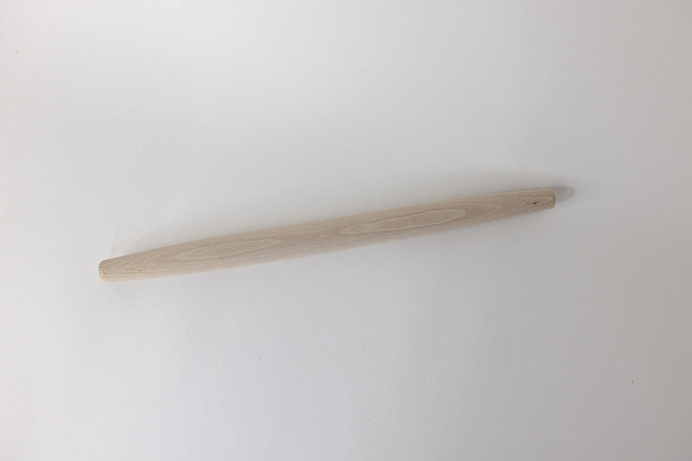 Redecker Dough Roller D1 x 18": Untreated Beechwood