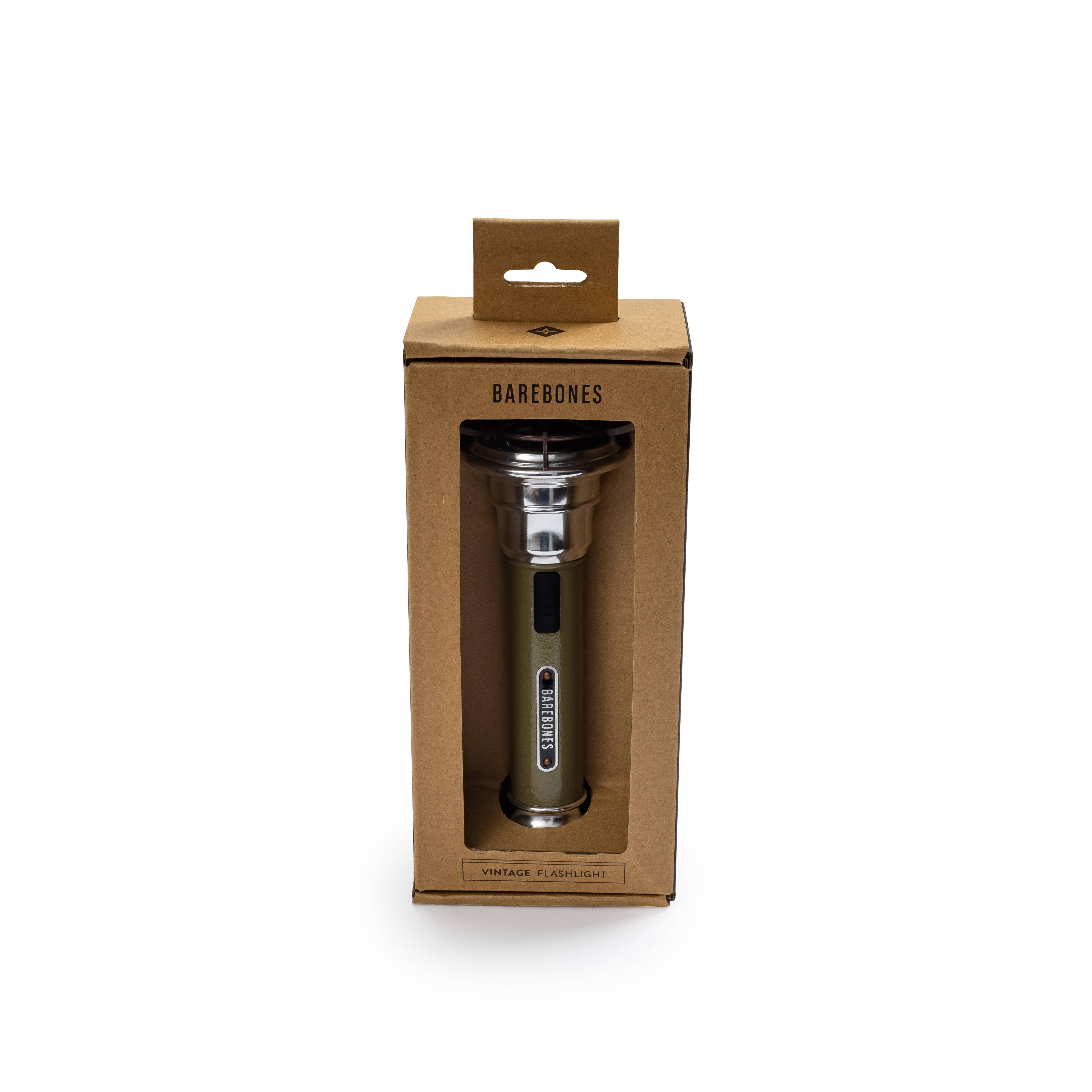 Vintage Flashlight - Olive