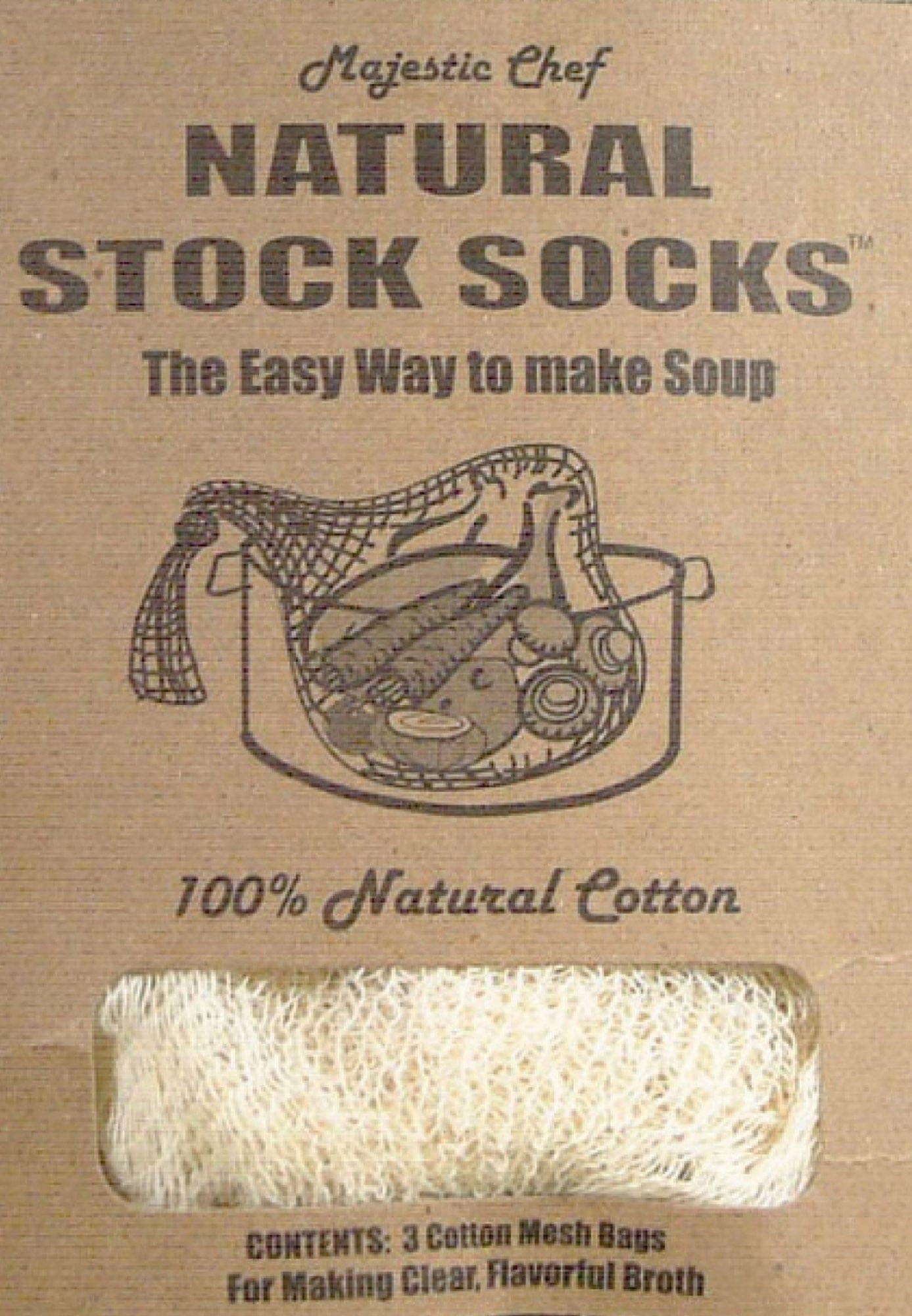 Regency Wraps Majestic-chef Soup Socks: 3/pk Cotton