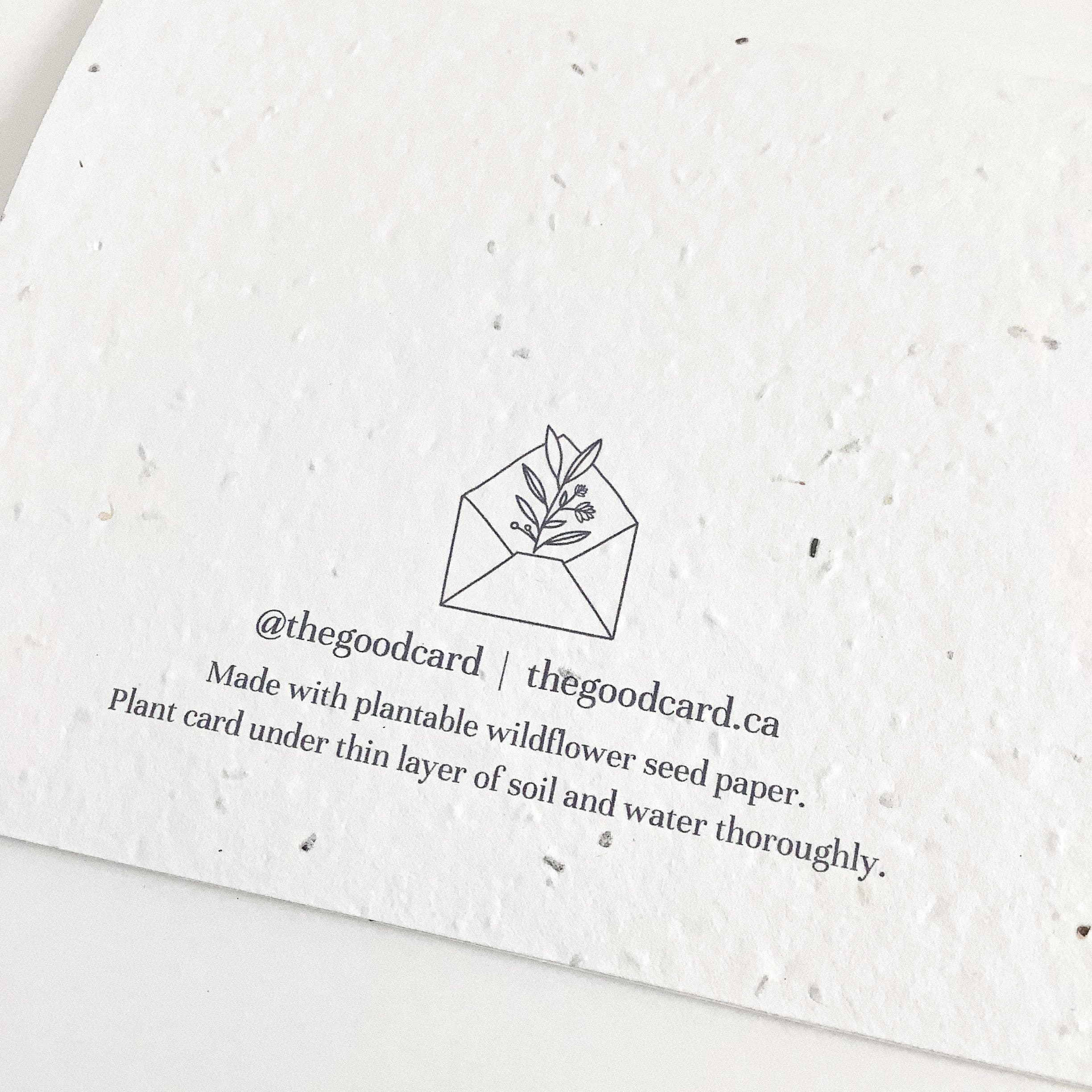 Plantable Greeting Card - Love you, Mom