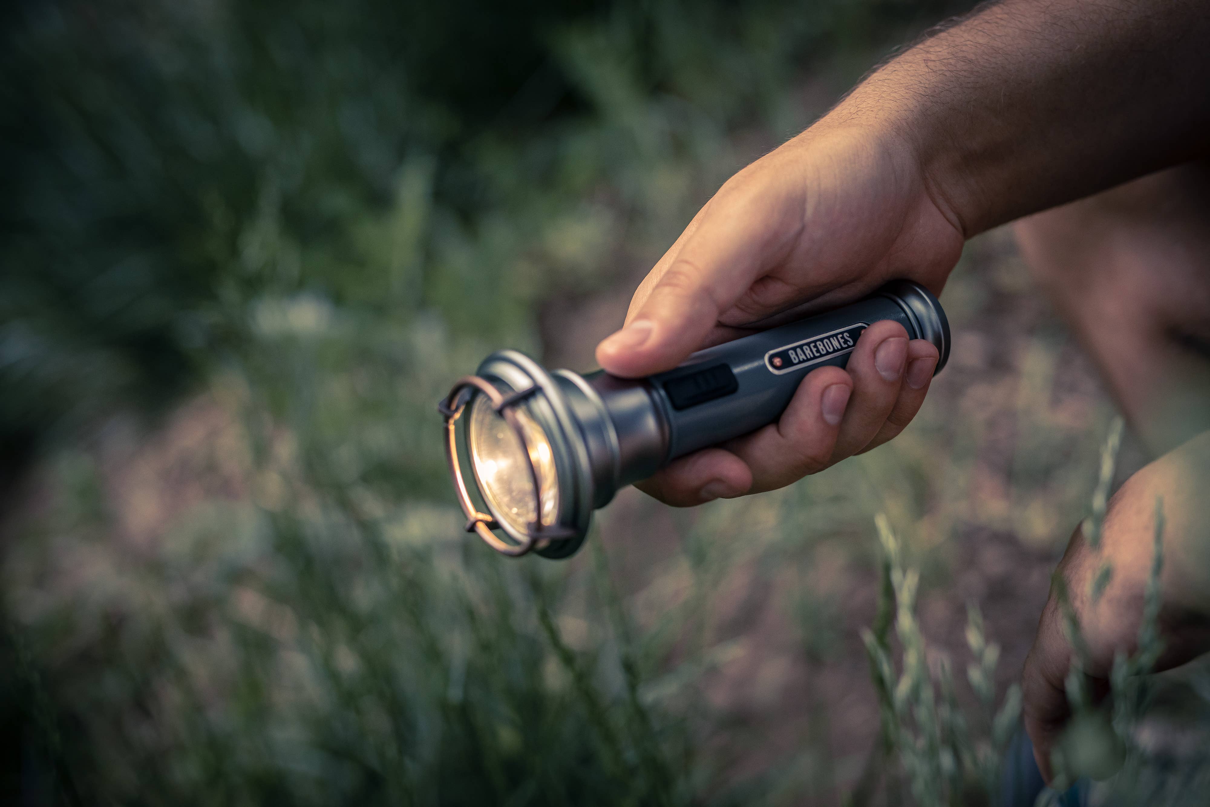 Vintage Flashlight - Olive