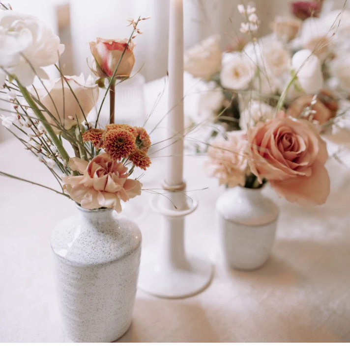 Ceramic Bud Vase Arrangements (Set of 3)