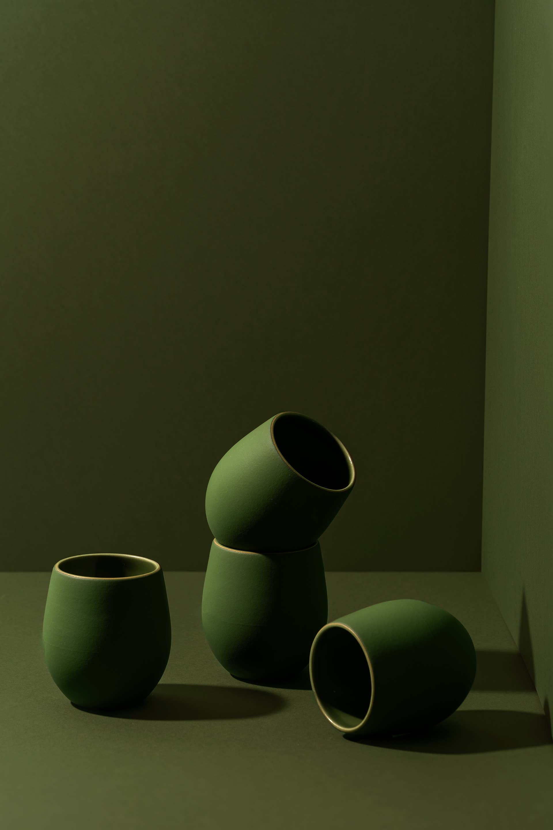 GHARYAN - Stoneware Coffee Cup | Epa 10 oz: Green