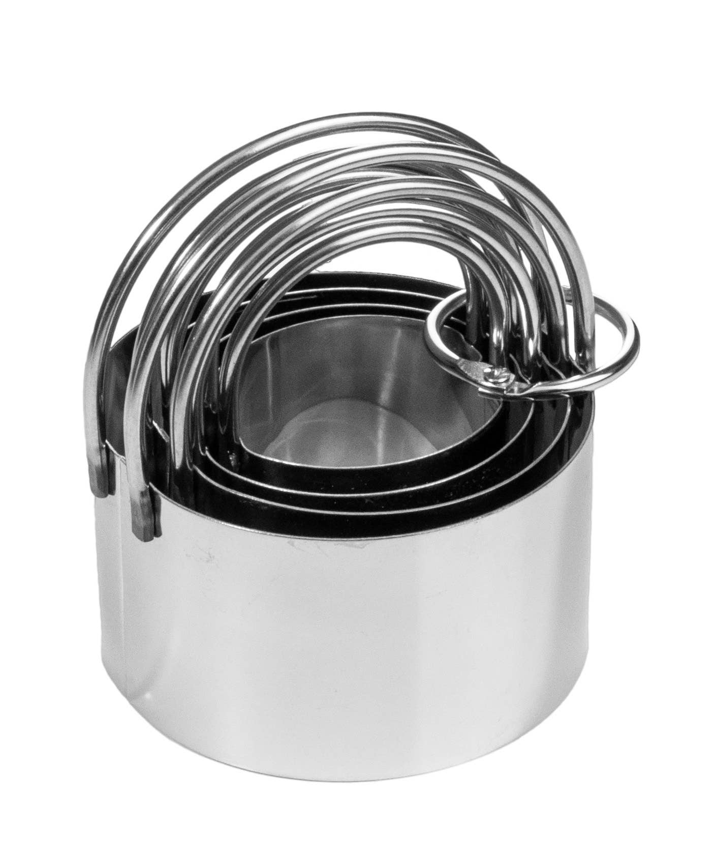 KITCHEN BASICS Biscuit Cutter Set 4: Silver / Stainless Steel