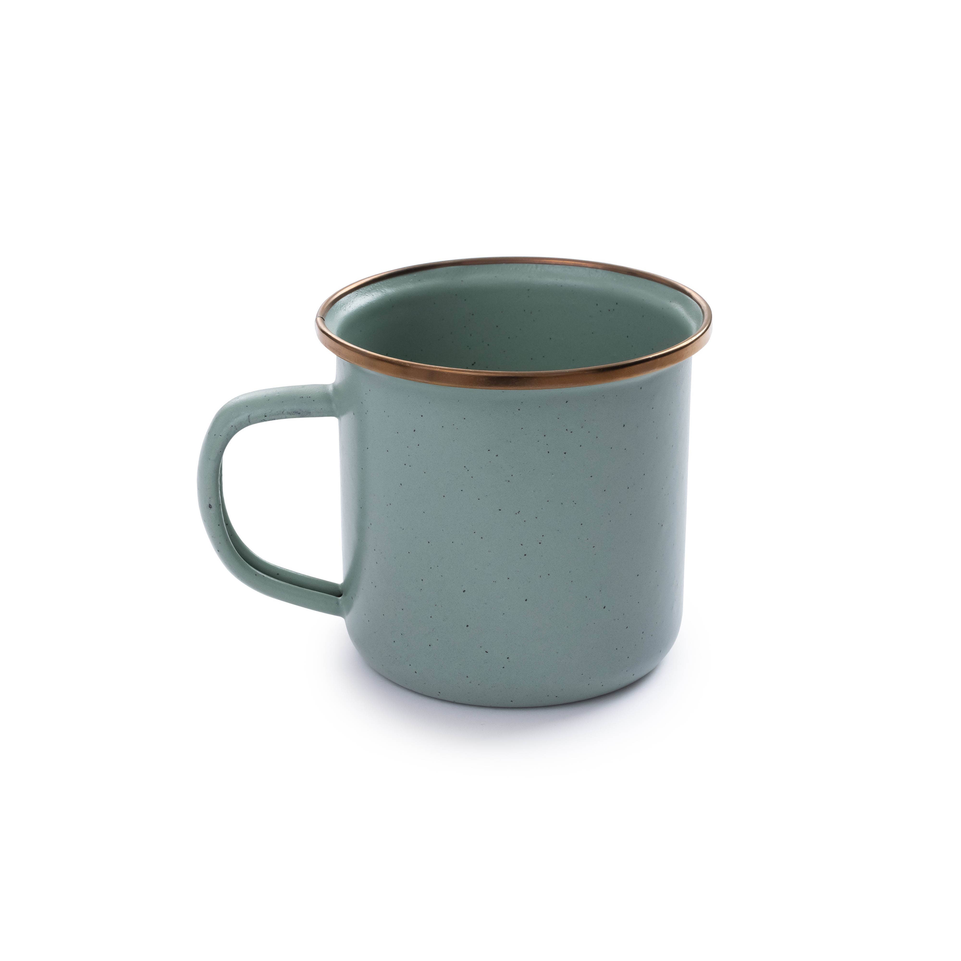 Enamel Cup (Set of 2): Charcoal