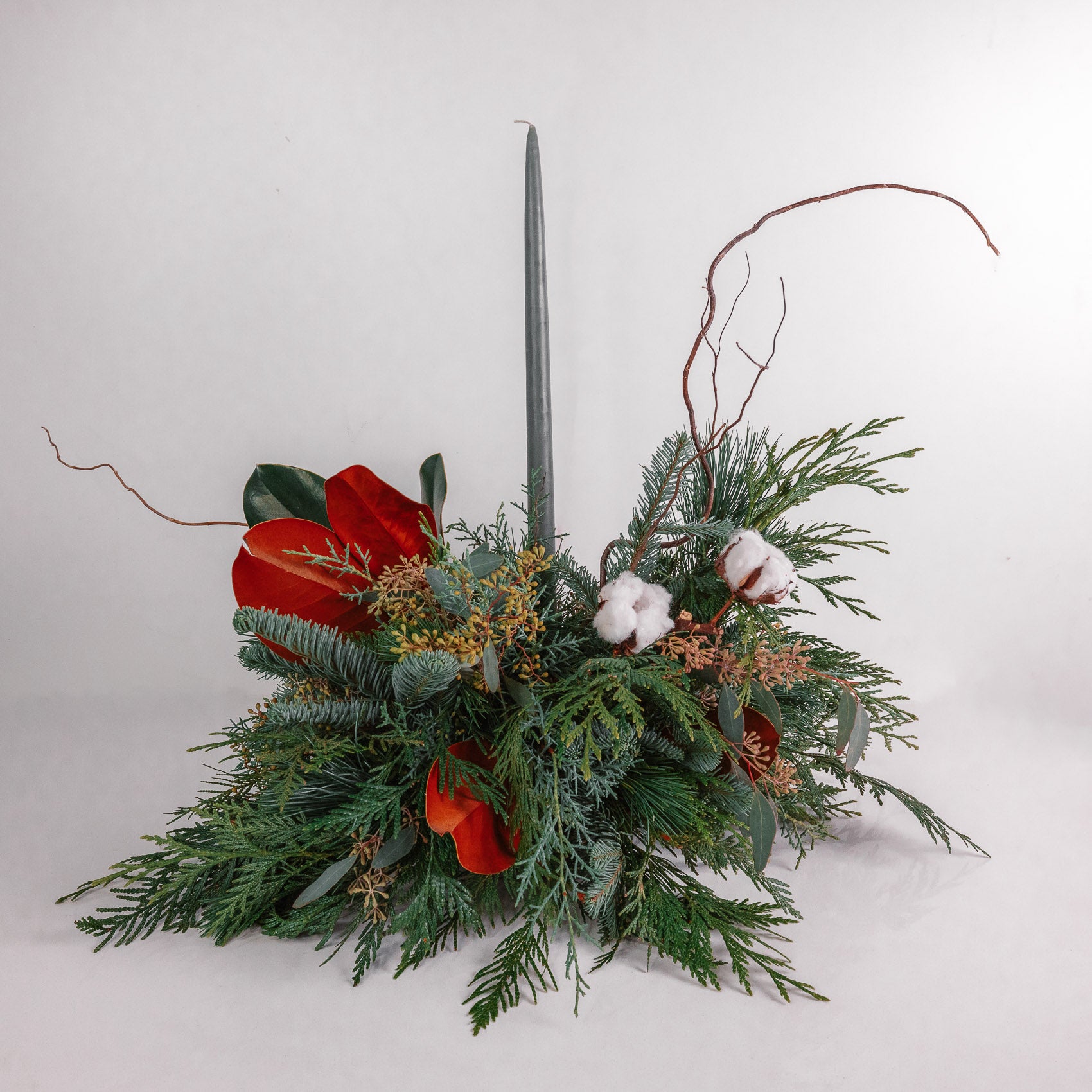 Large Winter Greens Centrepiece