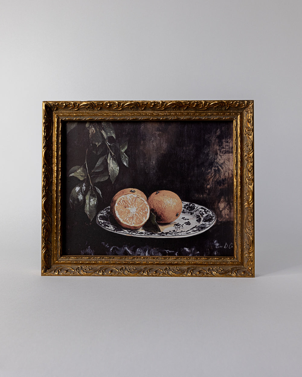 Luxe B Co. - Vintage Mandarin | French Brass Gold Mould Framed Art: 8 x 10