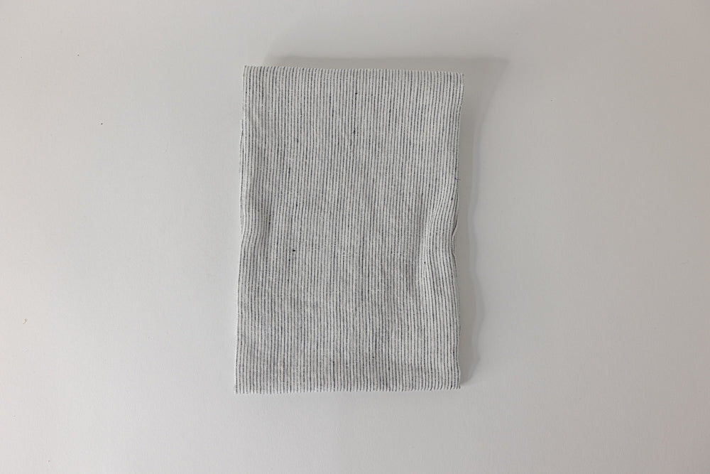 Farmer's Son Co. - Linen Kitchen Towel - Black Pencil Stripe