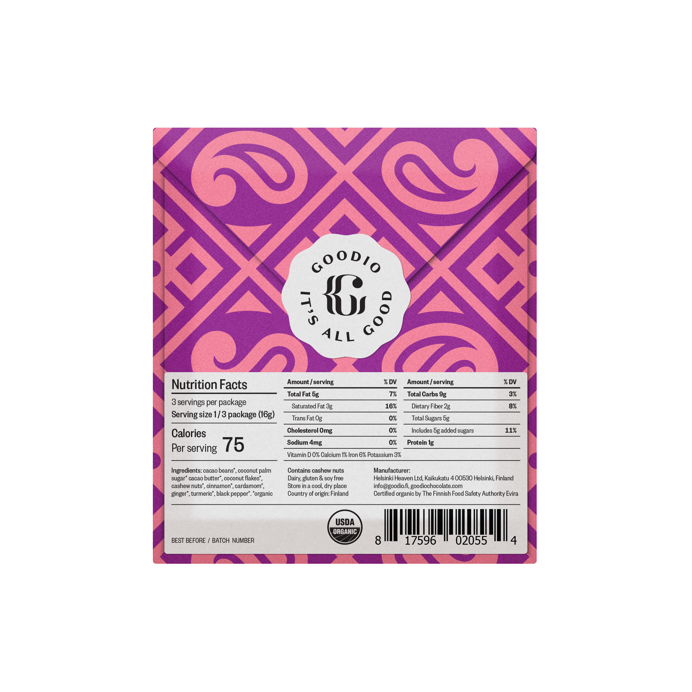 Goodio 50% Chai Chocolate