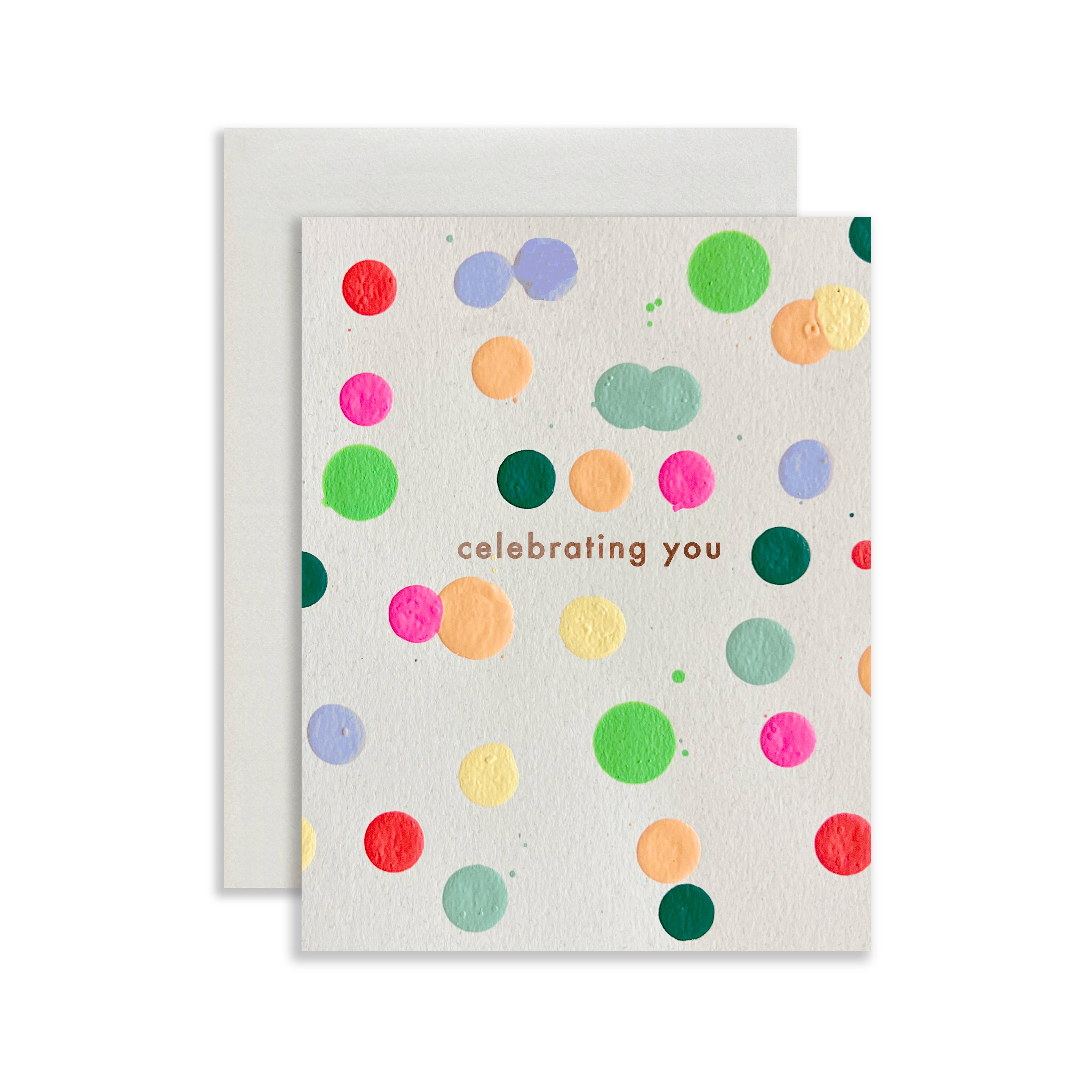 Moglea Card- Celebrating you Dot