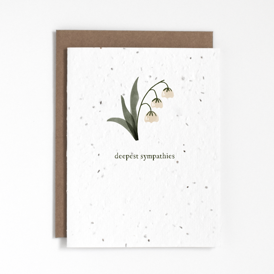 Plantable Greeting Card - Deepest Sympathies