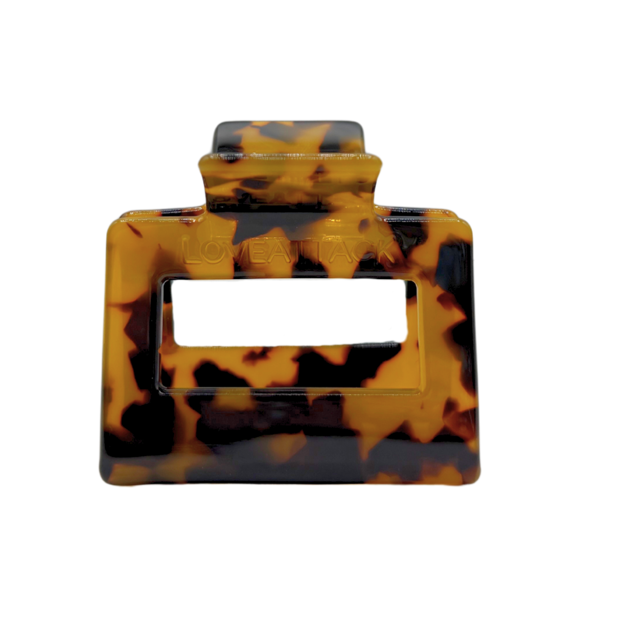 Love Attack - Small Hair Claw Clip: Dark Tortoiseshell