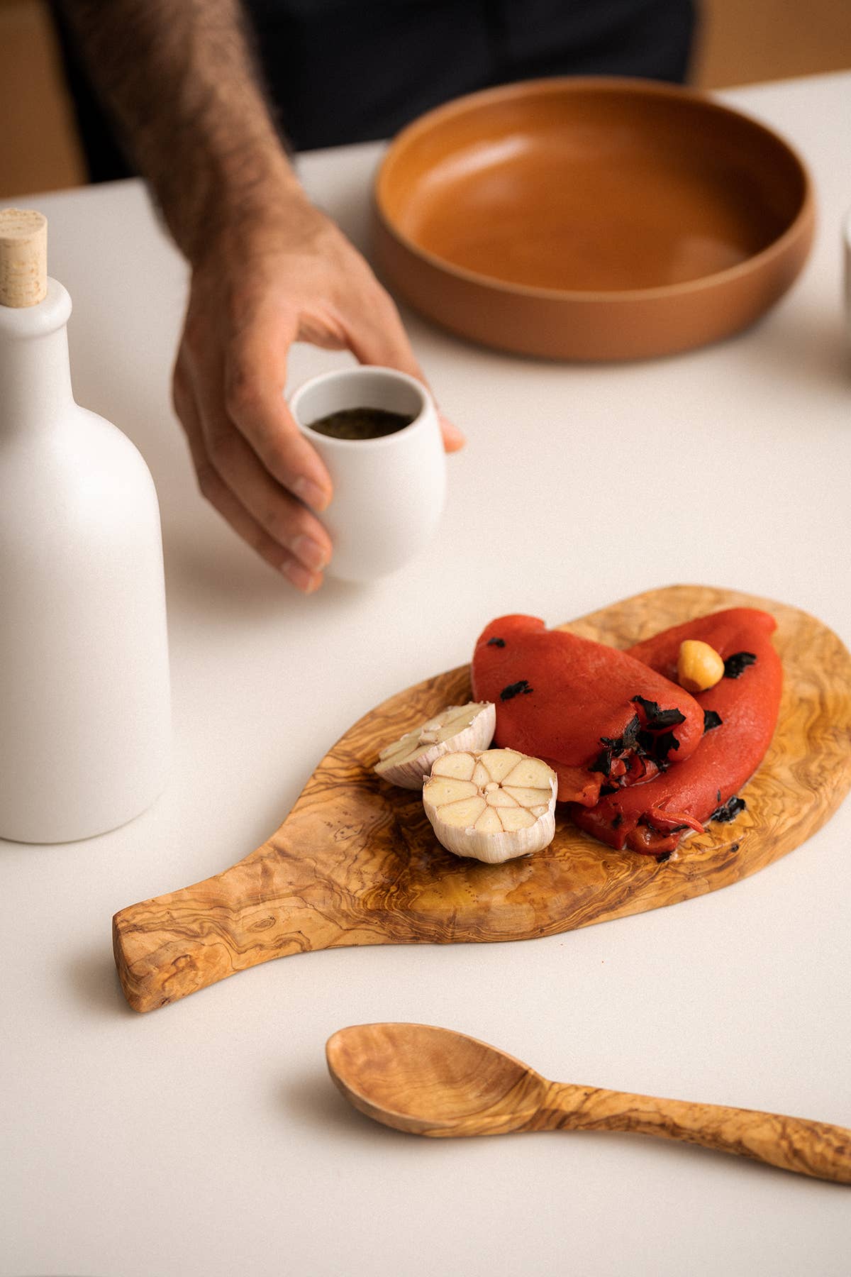 GHARYAN - Natural Olive Wood Cheese Board