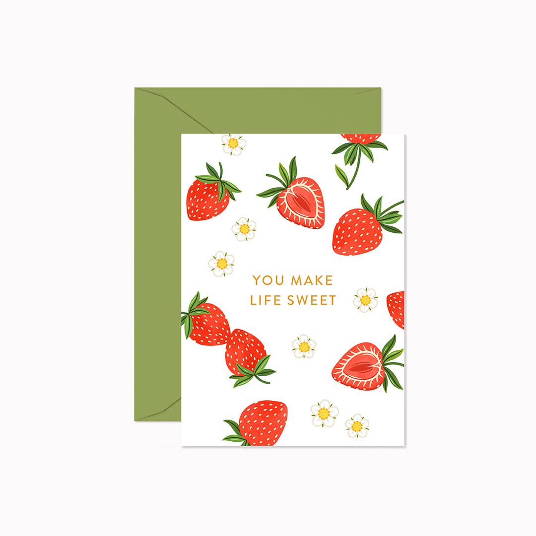 Linden Card -  You Make Life Sweet Mini Card