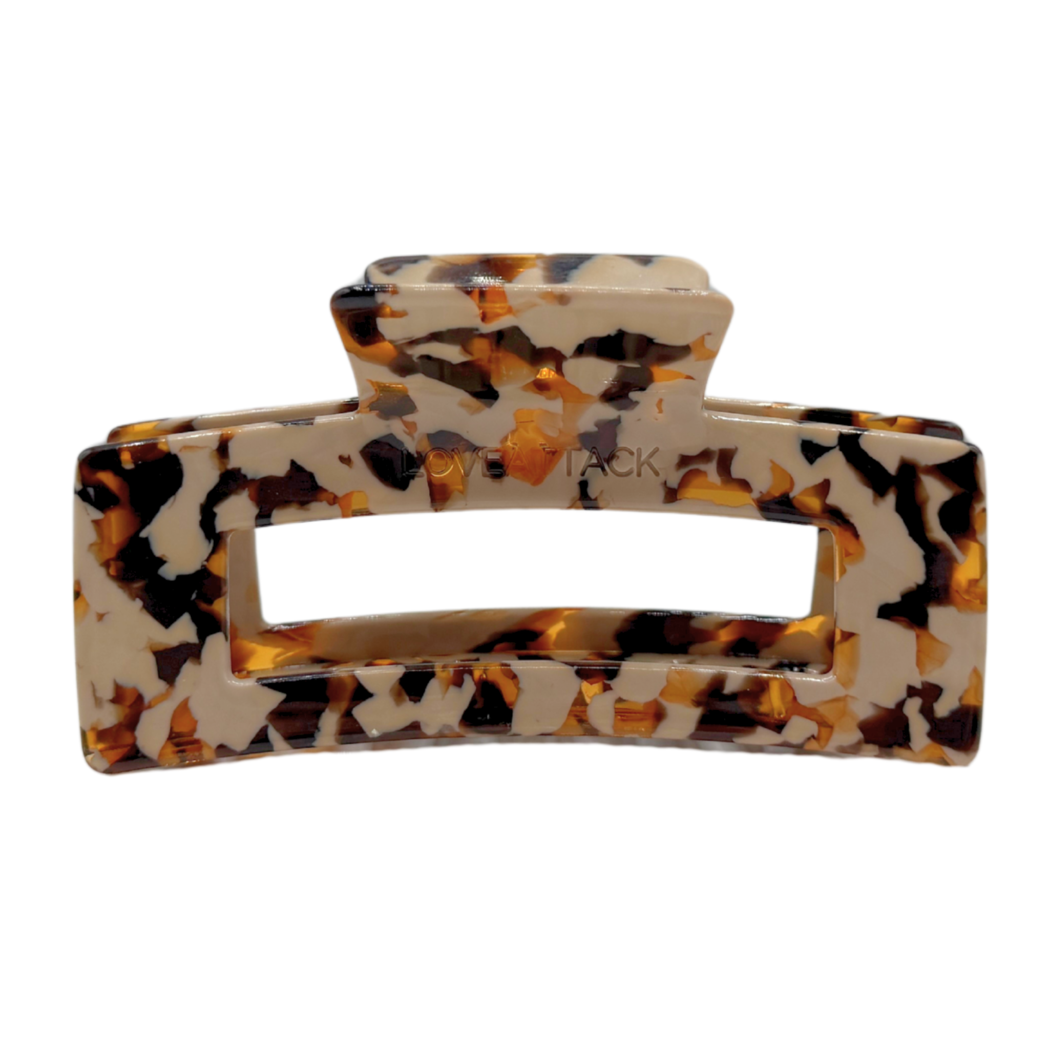 Love Attack - Large Hair Claw Clip: Mochaccino
