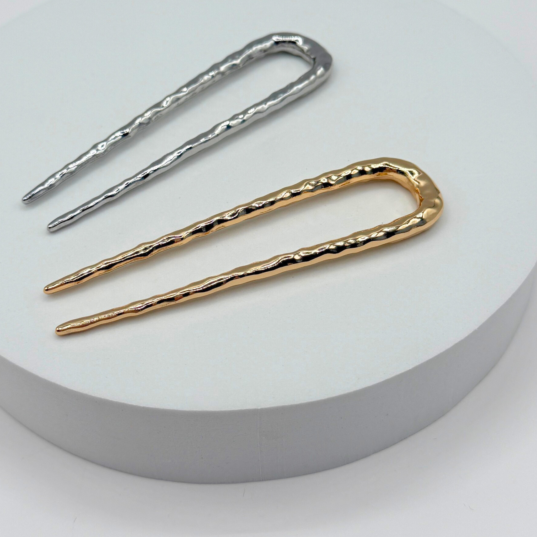 Love Attack - French Hair Pin: Silver