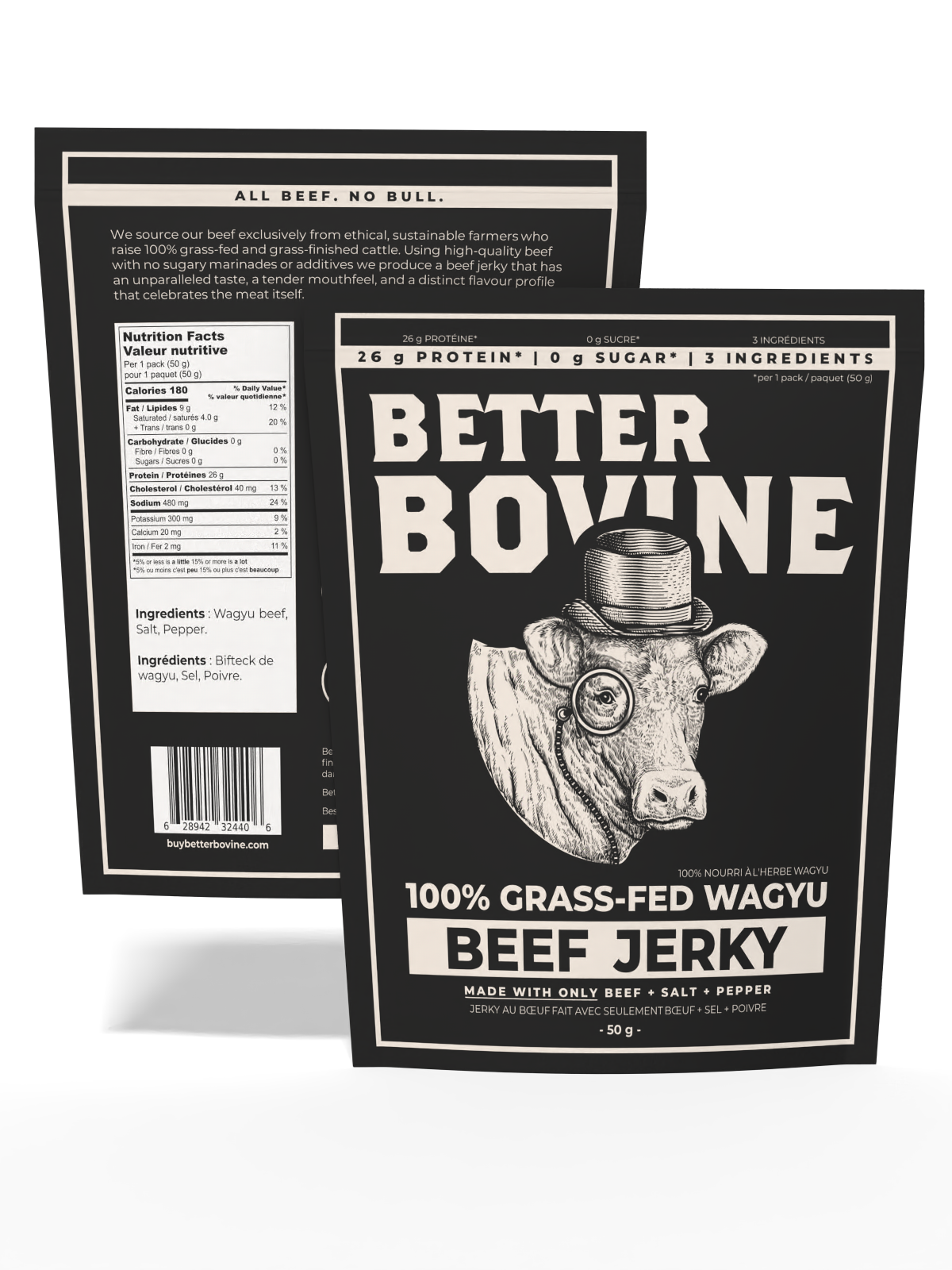 Better Bovine - 100% Grassfed Wagyu Beef Jerky