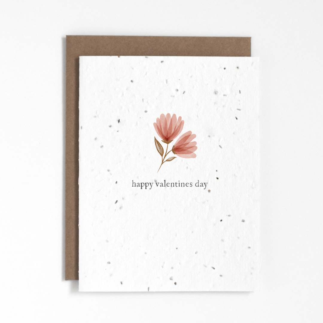 Plantable Greeting Card - Happy Valentines Day