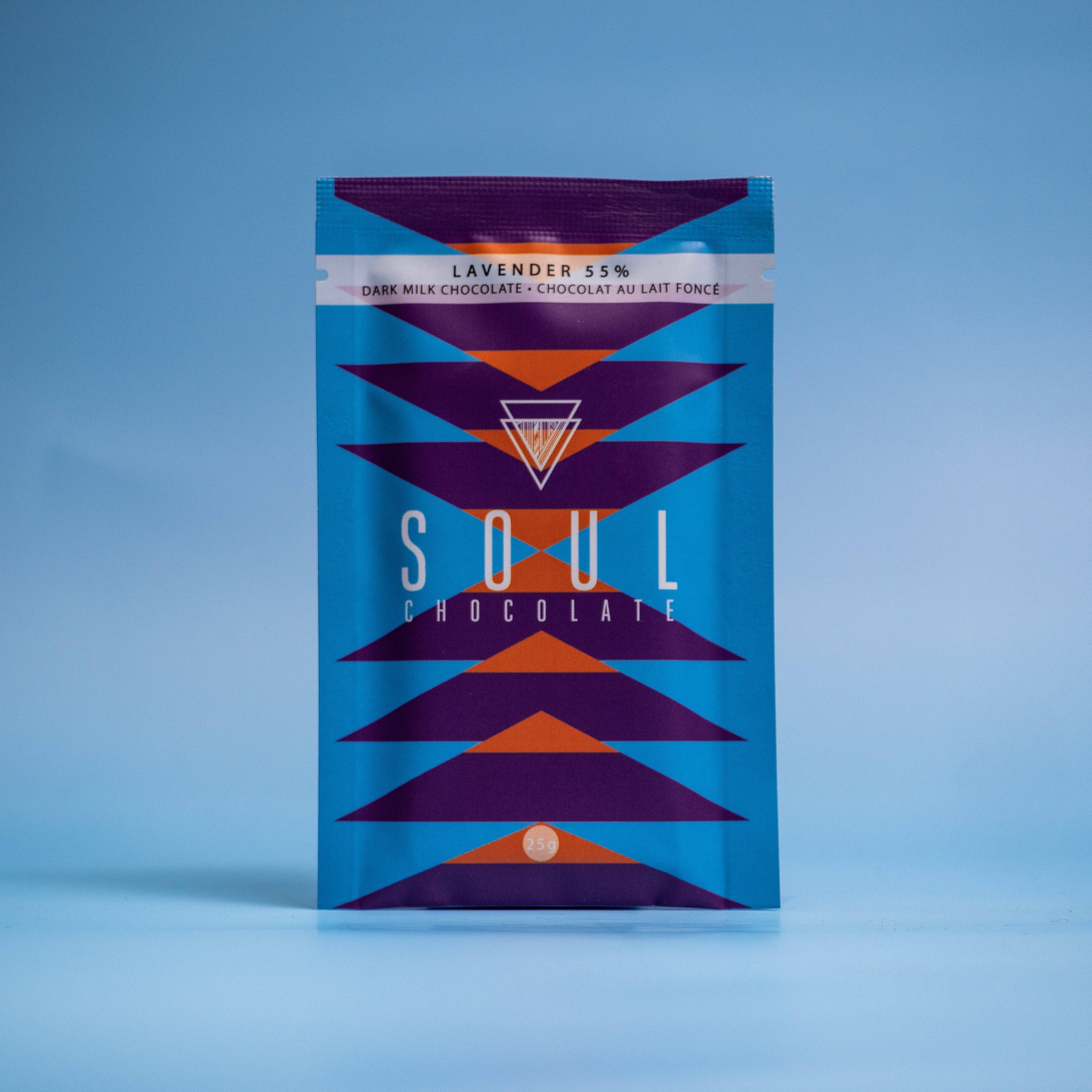 Soul Chocolate - Lavender 55% Dark Milk Chocolate